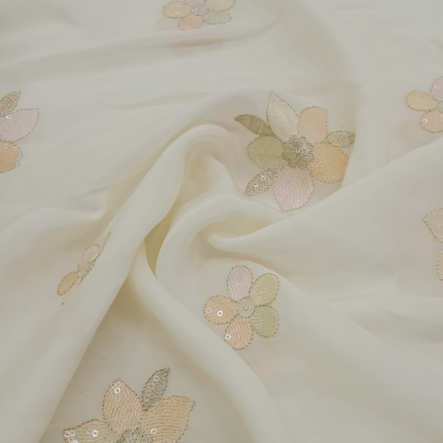 Natural Crepe Embroidery