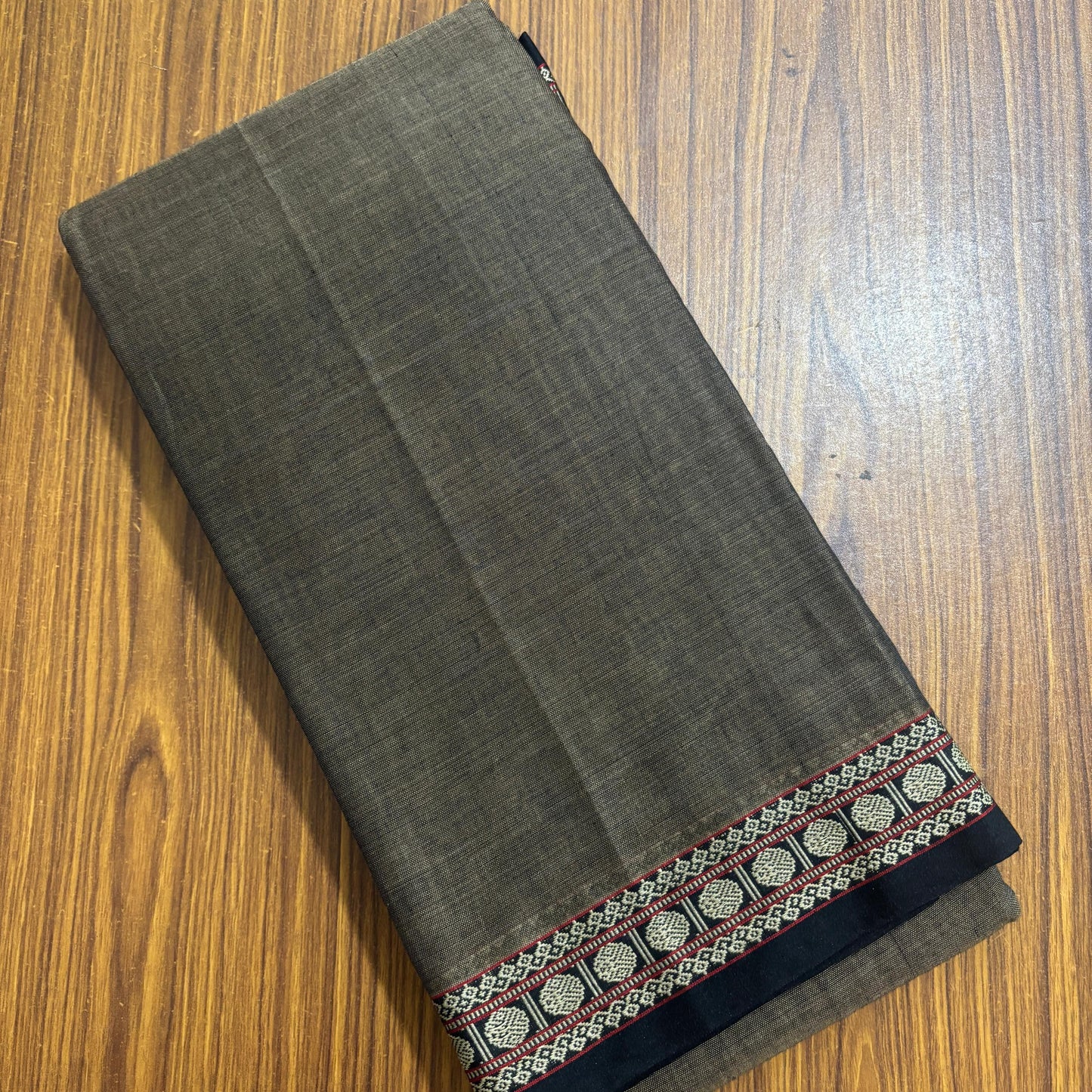 Coin Border Cotton Saree