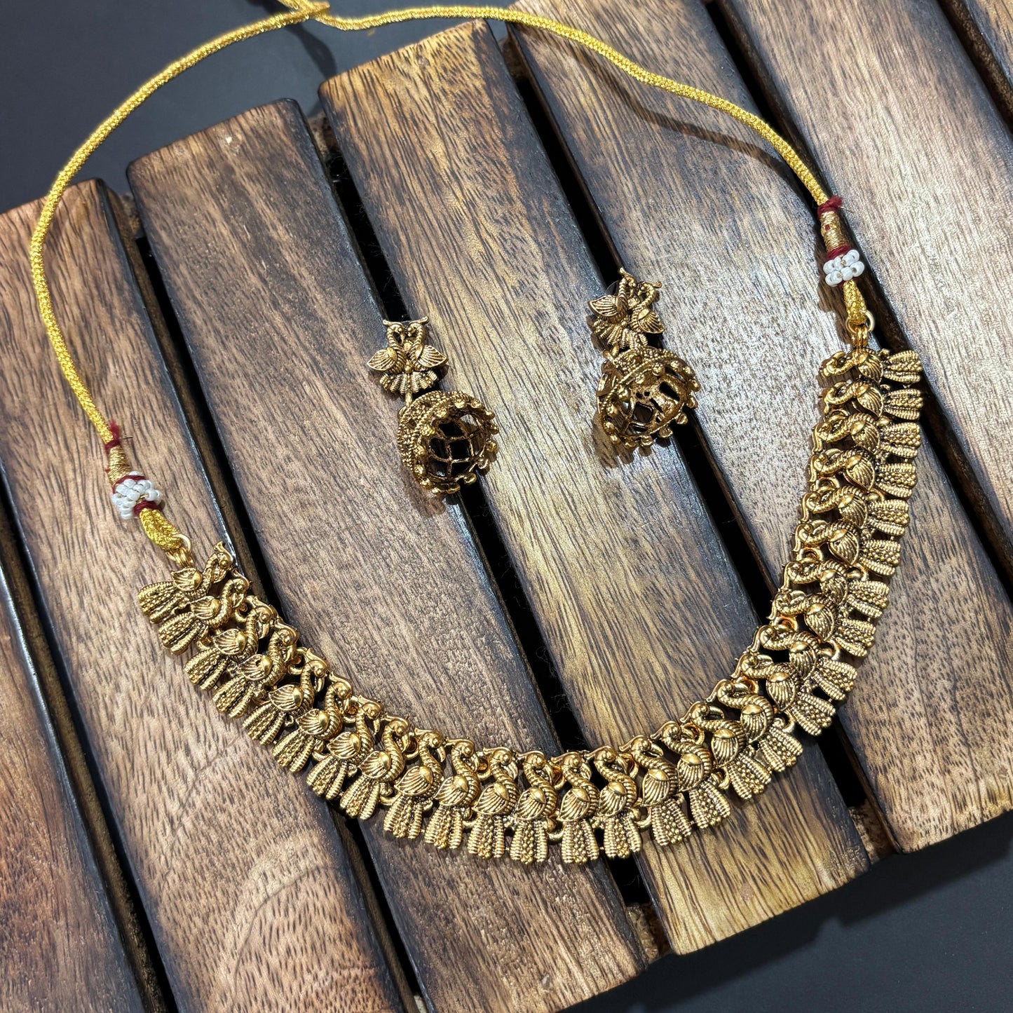 Peacock necklace set