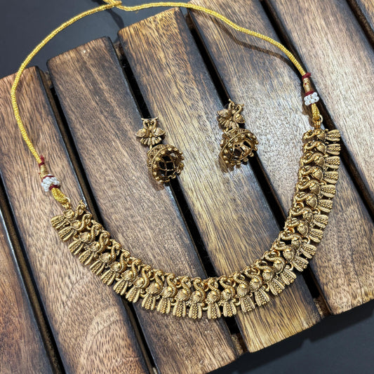 Peacock necklace set