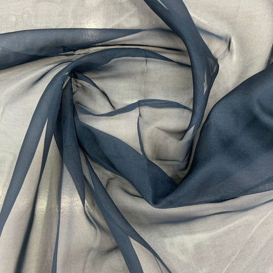 Organza Plain Prussian Blue