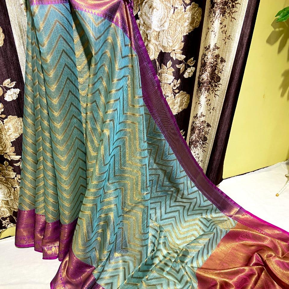 BULT01 Cotton Tissue Soft Saree