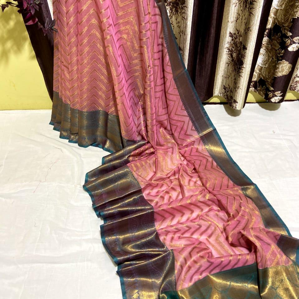 BULT01 Cotton Tissue Soft Saree