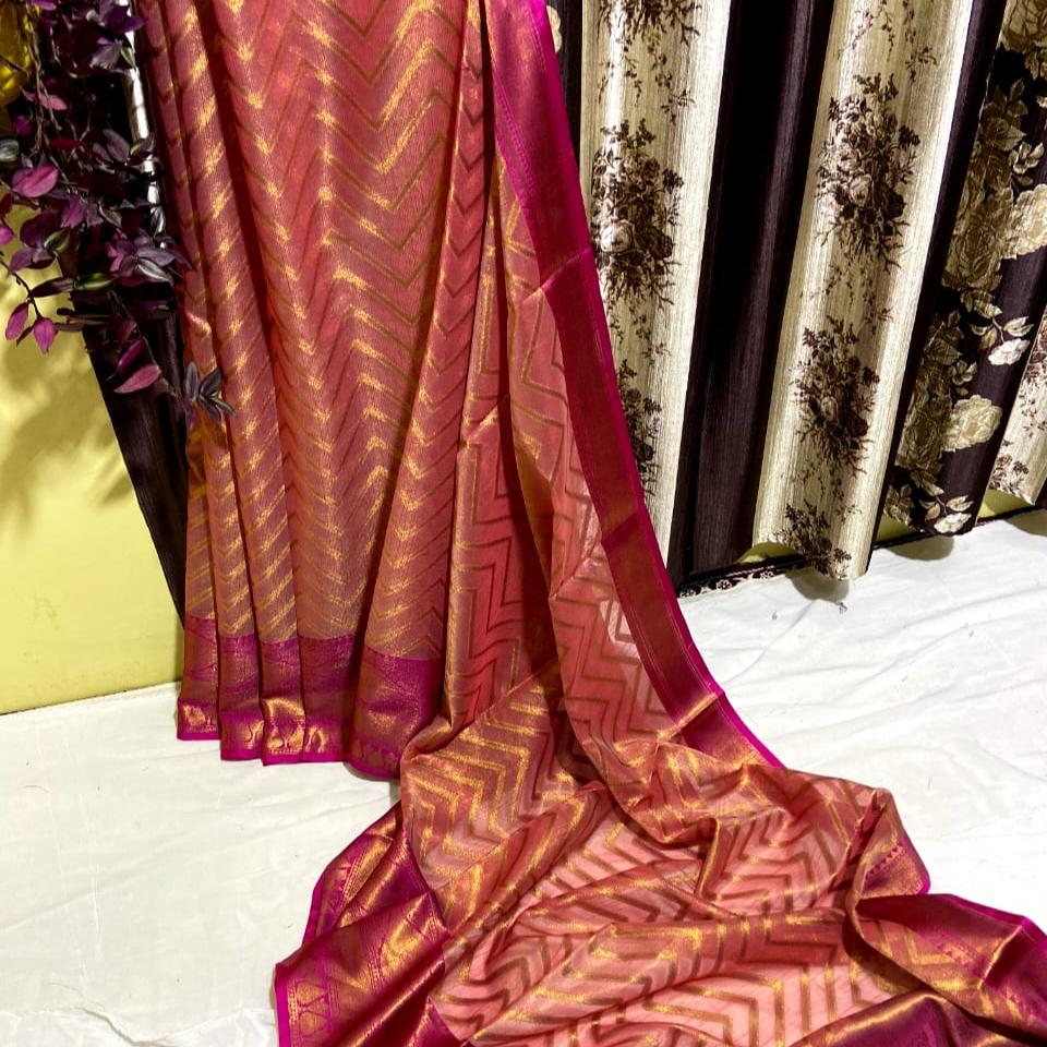 BULT01 Cotton Tissue Soft Saree