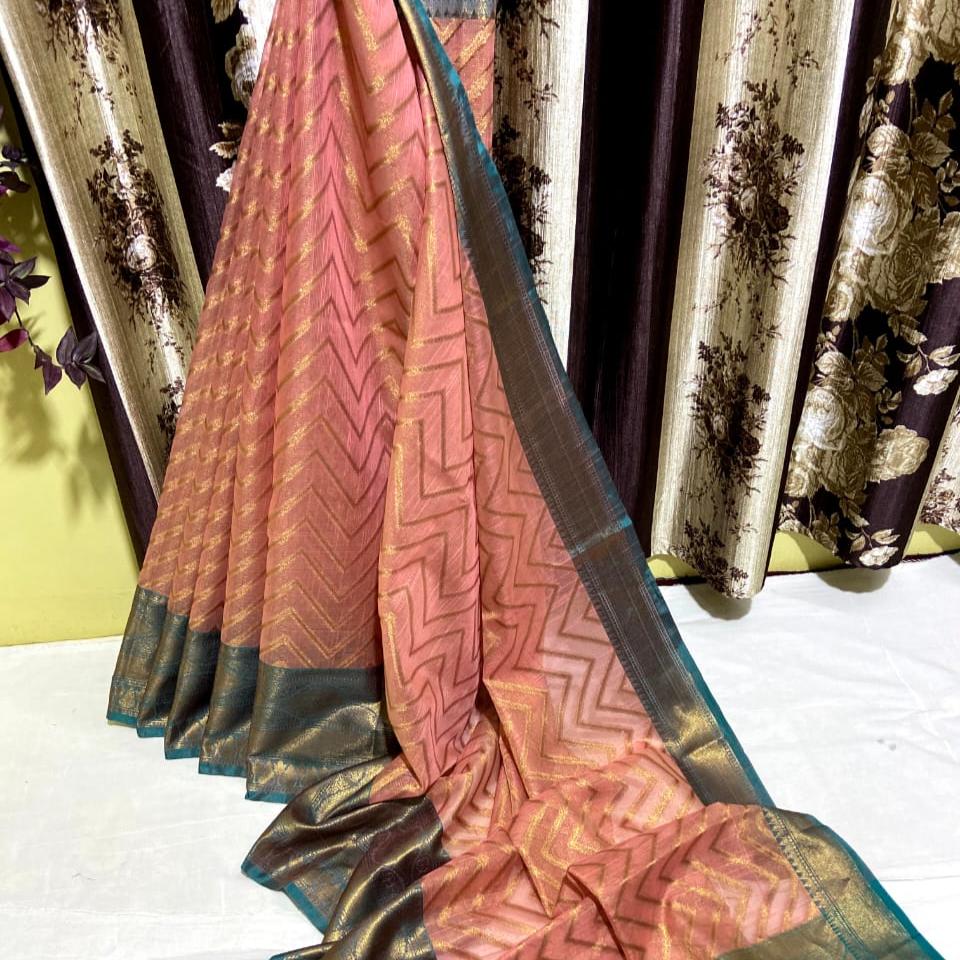 BULT01 Cotton Tissue Soft Saree