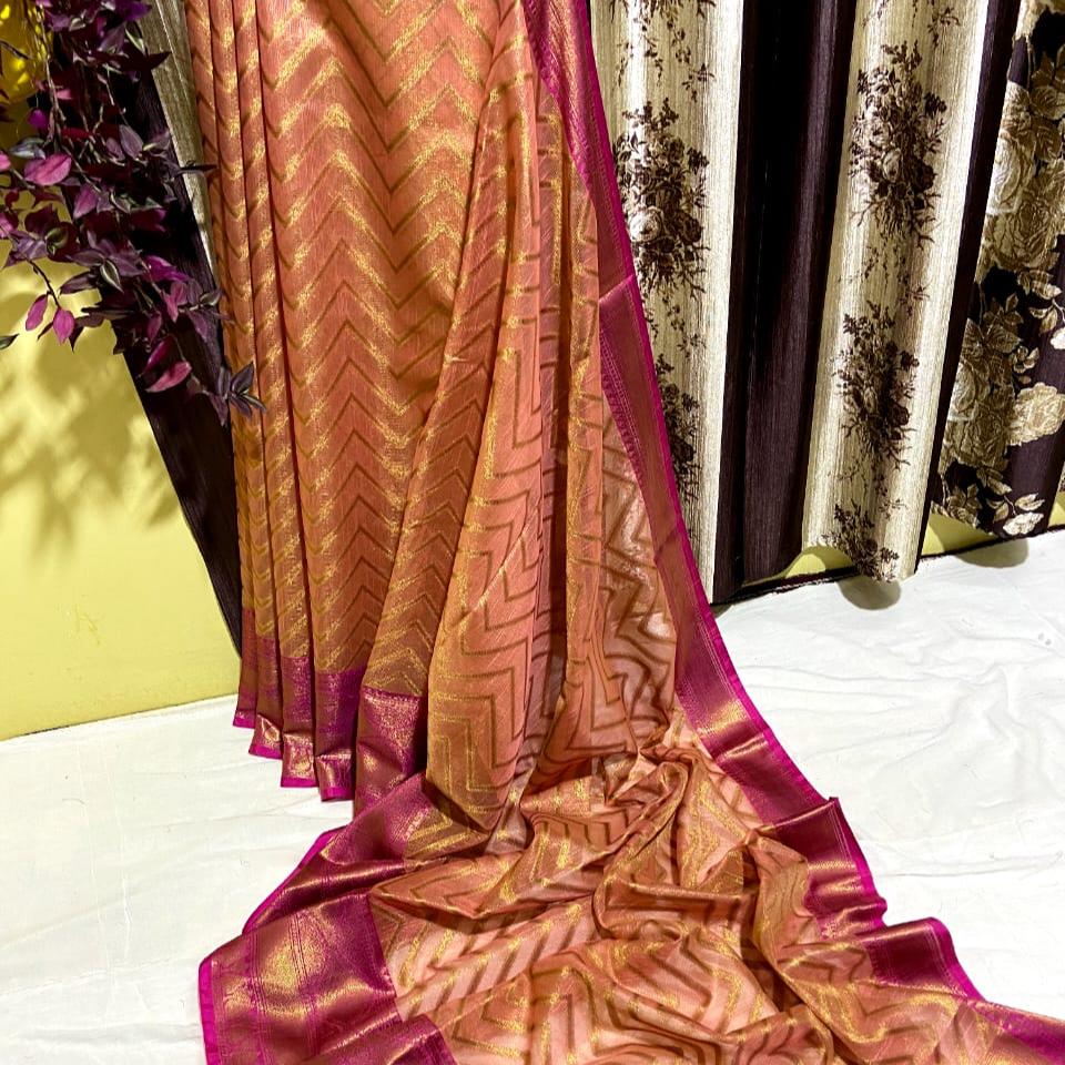 BULT01 Cotton Tissue Soft Saree