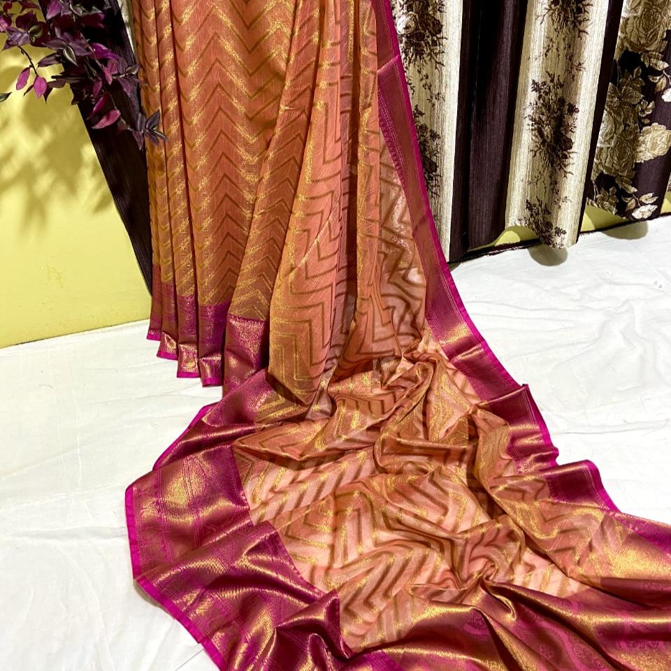 BULT01 Cotton Tissue Soft Saree