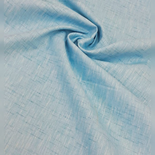 Linen Plain Sky Blue