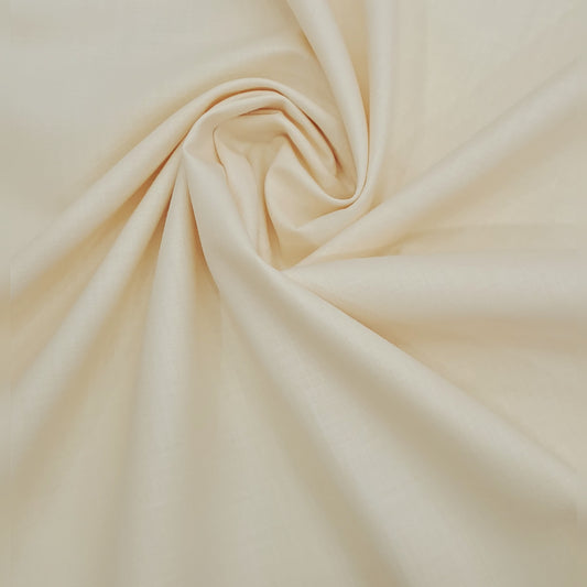 Linen Cotton Plain Warm Ivory