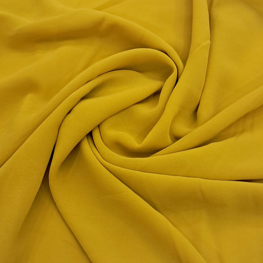 Georgette Plain Cyber Yellow