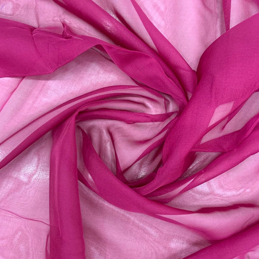 Organza Plain Fandango Pink